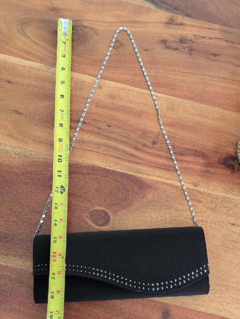 🆕 Swarowski Crystal Black Chain-Shoulder Evening Clutch - Picture 13 of 13